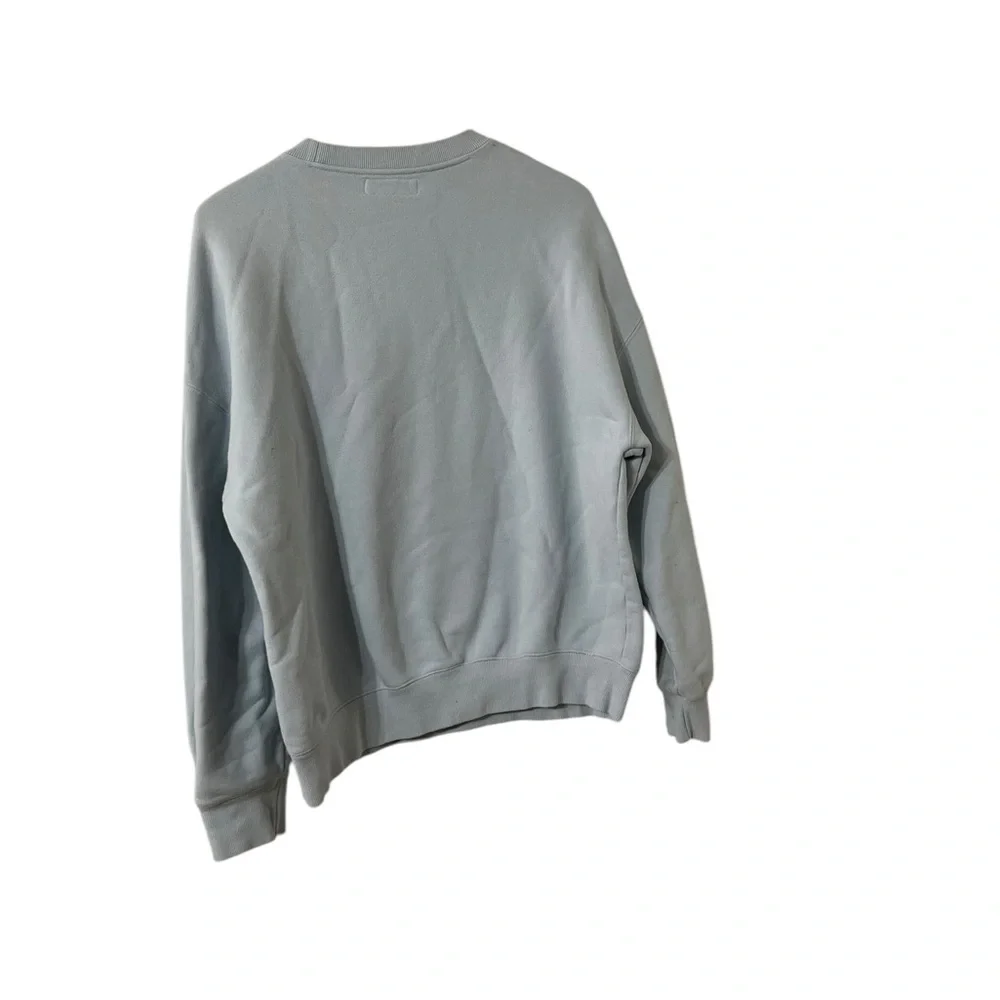KIRSH Teddy Care Bear Blue Sweatshirt Crew Pullover Top